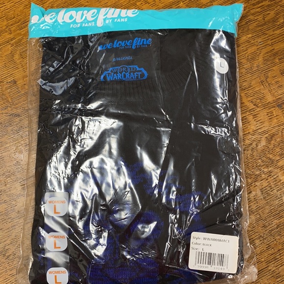 WeLoveFine World of Warcraft Alliance Sweater NWT - Picture 5 of 6